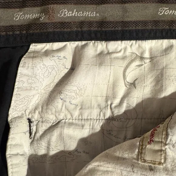 Tommy Bahama Mens RipStop Lyocell/Cotton Shorts Black Size 38W - Picture 3 of 5